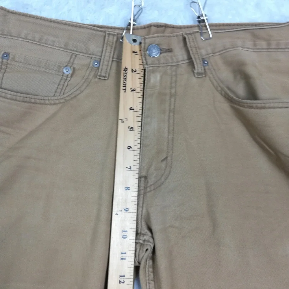 Levi's Mens Jeans 514‎ Straight Leg Regular Fit Brown Soft Washed Twill 33x32